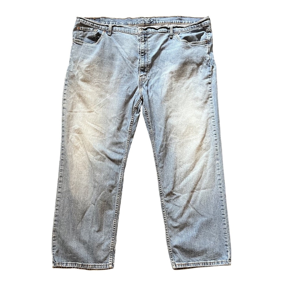 Levi's 559 Relaxed Straight Fit Rugged Blue Denim Jeans Mens Size 52 x 32